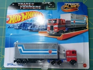 Hot Wheels 2024 Track Fleet Transformers Optimus Prime 1:64 Diecast Modellauto - Bild 1 von 2