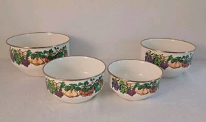 Tabletops Unlimited Kensington Garden 4 Nesting Bowls  Vitroceramic Cookware Set - Picture 1 of 15