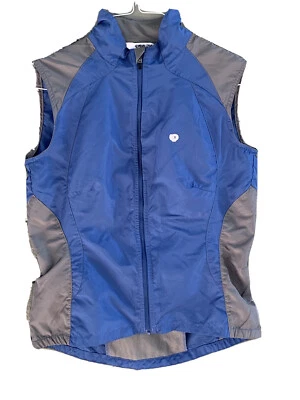 IQ Pearl Izumi Women Size Medium Cycling Vest Navy Mesh Back Ventilation Zipper - Image 1 of 4