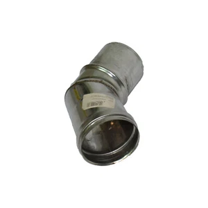 Gomito a 45° in acciaio inox per stufa a pellet resistente diametro 80 mm  - Foto 1 di 3