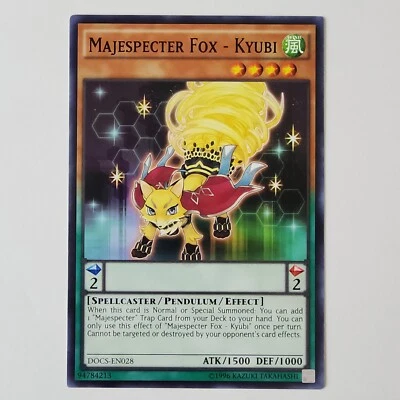 Majespecter Fox - Kyubi - DOCS-EN028 - NM - Common - Unlimited - Yugioh - Image 1 of 2