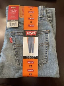 NEW Levis 511 Youth Size 5 Slim Flex Stretch Pants Jeans Slim Fit - Picture 1 of 3