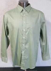 Mens Pendleton Bridgeport Long Sleeve Button Front Shirt Size XL Cotton Green - Picture 1 of 9