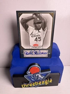 2006 Fleer Greats Of The Game #12 Bob Gibson handsignierte Autogrammkarte 🔥 - Bild 1 von 2