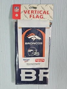 WinCraft Sports NFL DENVER BRONCOS 🏈 Vertical Flag 27 x 37 NEW IN PACKAGE - Picture 1 of 2