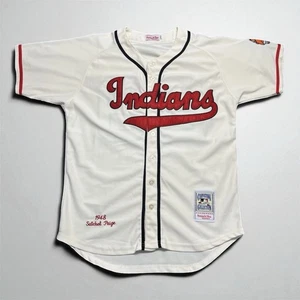 Rara borsa MITCHELL & Ness Paige Cleveland Indians 1948 maglia 50 capo Wahoo - Foto 1 di 8