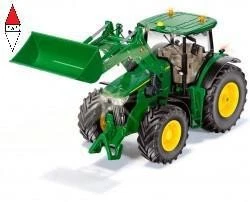 SIKU 1/32 JOHN DEERE 7310R WITH FRONT LOADER AND BLUETOOTH APP CONTROL - Immagine 1 di 1