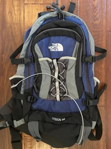 The North Face Rucksack VISION 60 Wanderrucksack Aircomfort schwarz, blau, grau - Bild 1 von 6