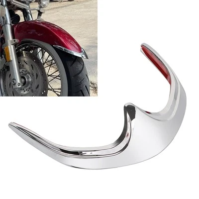 Punta de guardabarros delantero de plástico ABS cromado para Honda VTX1300 03-2009 VTX1800 2002-2008 Foto 1 de 4