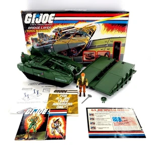 Vintage 1985 GI Joe Toss N Cross Bridge Layer mit Mautstelle komplett in Box - Bild 1 von 24