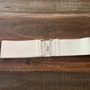 Cinturón elástico blanco para mujer Y2K - Imagen 1 de 3