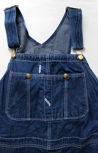 Dickies Herren Latzhose Latzhose 42 x 32 dunkelblau Denim DUN118 - Bild 1 von 9