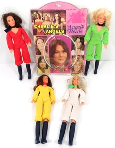 Hasbro Charlie's Angels Komplettsatz Vintage 1977 Engel Perlen Spielzeug - Bild 1 von 8