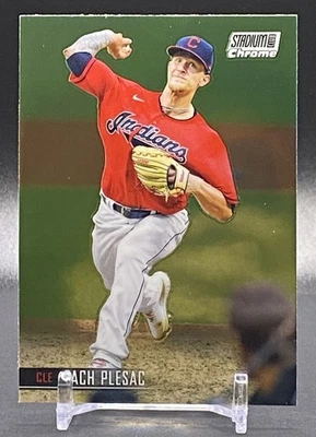2021 Stadium Club Chrome #29 Zach Plesac Cleveland Indians - Image 1 of 2