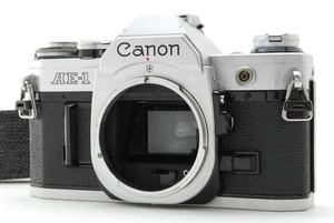 [N MINT] Canon AE-1 Silver 35mm SLR Film Camera Body Only W/ Strap From JAPAN - Picture 1 of 16