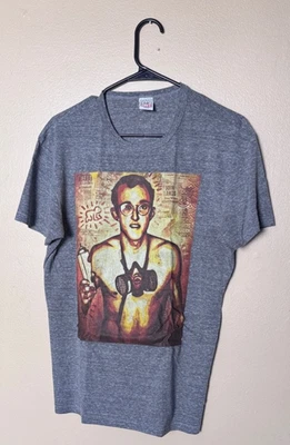 Obey x Keith Haring Portrait Shirt Size Large Shepard Fairey - Image 1 of 3