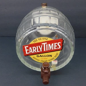 Vintage EARLY TIMES GALLONE KLARGLASFASS MIT Zapfen - ohne Sockel - Bild 1 von 19