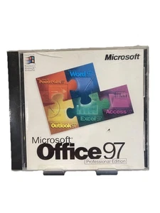 Microsoft Office 97 Professional Edition Full Version CD New Sealed - Picture 1 of 3
