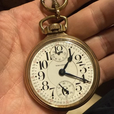 Waltham Model 16s 23j Winding Indicator Montgomery Dial - Image 1 of 4