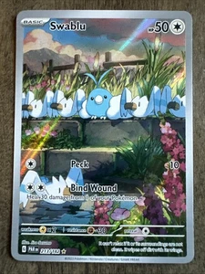 Pokémon TCG Swablu 213/182 Illustration Rare Holo SV04: Paradox Rift Holo - Picture 1 of 7
