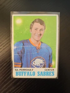 1970-71 Topps NHL Hockey #131 Gilbert Perreault HOF Rookie Buffalo Sabres RC - Foto 1 di 2