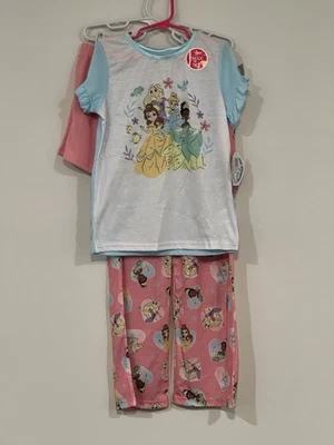 DISNEY PRINCESS Big Girls Shorts Shirt & Pajama 3 Piece Set/ Size 10-NWT - Image 1 of 4