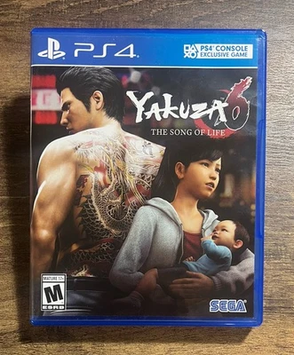 Yakuza 6: The Song of Life Sony PlayStation 4 PS4 Sega Excellent Condition - Image 1 of 3