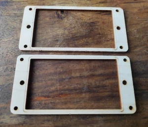 2 Contours de micros plat Humbucker en bois de rose rosewood couleur naturelle - Imagen 1 de 4
