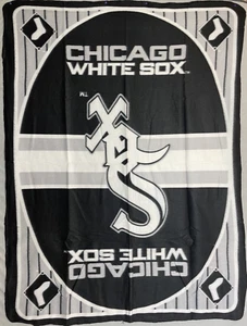 Chicago White Sox Super Soft Fleece Throw Blanket by BD&A Measures 45" X 59" - Picture 1 of 11