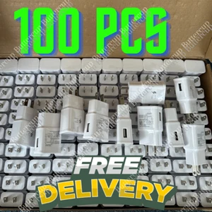 100x For Android Samsung USB Wall Charger Fast Adapter Block Charging Cube Brick - Picture 1 of 12