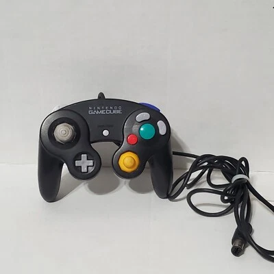 Nintendo Gamecube Controller Wired Joystick - Black - Works Vintage Gamecube  - Image 1 of 4