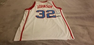 Magic Johnson Signed Large Custom Vikings High School Jersey Lakers BAS I58028 - Picture 1 of 4