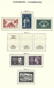 LUXEMBOURG Stamps: Selection of 1954/1955 MNH Stamps CAT £70 - Picture 1 of 1