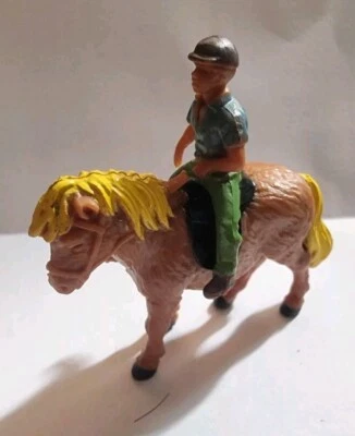 Britains  shetland pony with boy rider FIGURE - Image 1 of 3