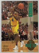 1993-94 Chris Webber Classic Four Sport Gold Ink Auto 501/550 Michigan Wolverine
