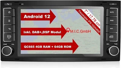 M.I.C. AVTO7 Android 12 Autoradio mit Navi Qualcomm Snapdragon 665 4 GB + 64 GB - Bild 1 von 4