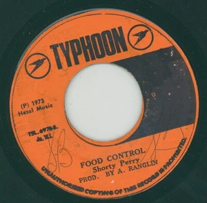 " FOOD CONTROL." shorty perry. TYPHOON 7in 1973. - Picture 1 of 2