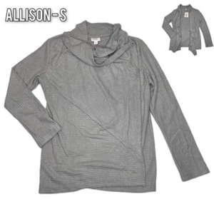 Cárdigan cascada SMALL ALLISON LuLaRoe - GRIS SÓLIDO cierre de hombros; tallas 4-6 - Imagen 1 de 4