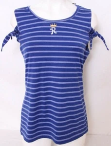 NEW Kansas City KC Royals Baseball Antigua Charisma Tank Top knot Shirt Womens M - Picture 1 of 9