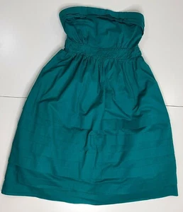 Anthropologie Maeve Womens Dress Height of Summer Green Lined Coquille Size 2 - Picture 1 of 9