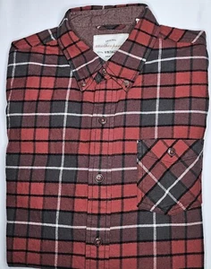 Mens Weatherproof Vintage Long Sleeve Plaid Soft Flannel Button Up Shirt Medium - Picture 1 of 2