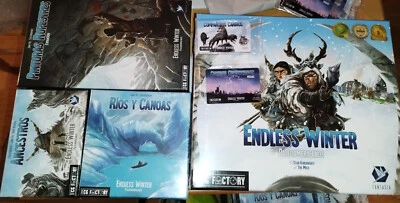 ENDLESS WINTER Paleoamericanos Kickstarter Spanish Deluxe + Expansion Boardgame - Photo 1/4
