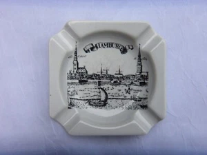 VINTAGE PORCELAIN ASHTRAY HAMBURG GERMANY - KPM ROYAL PORZELLAN BAVARIA - Picture 1 of 3