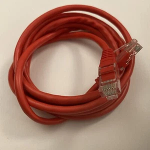 Rot Hochwertiges Ethernet Kabel Internetverbindung Modem Mac oder PC Win E107890 - Bild 1 von 7