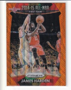 2015-16 Panini Prizm JAMES HARDEN #378 Orange Wave SSP All-NBA Rockets - Picture 1 of 2