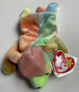 NEU 1998 TY Beanie Babys Sammy Batik Bär neu mit Etikett *FEHLER auf Etikett* - Bild 1 von 5