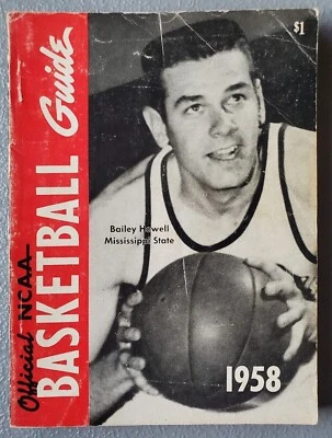 OFFICIAL NCAA BASKETBALL GUIDE 1958 VG BAILEY HOWELL MISSISSIPPI STATE COLLEGE - Image 1 of 4