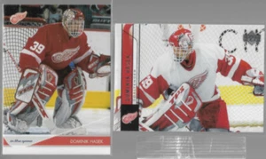 Dominik Hasek 2003 In The Game #32 + 2006 Upper Deck #319.  RED WINGS - Imagen 1 de 1
