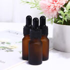 10x pipette bottle 10ml glass with pipette & lid for perfume & oils