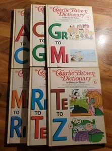The Charlie Brown Dictionary Set Complete A-Z Books 1-6 Peanuts Schulz 1973 - Bild 1 von 7